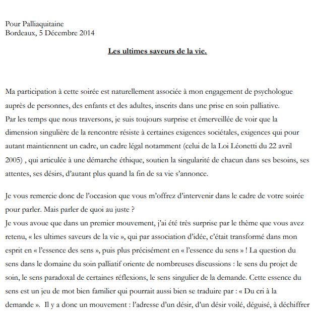 les ultimes saveurs de la vie les ultimes saveurs de la vie